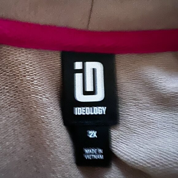 ID Ideology Women's Plus Size Comfort Flow Cardigan Sweater Sand Tan Sz 2X - Picture 3 of 7